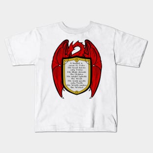 A Knight's Dragon Heart Kids T-Shirt